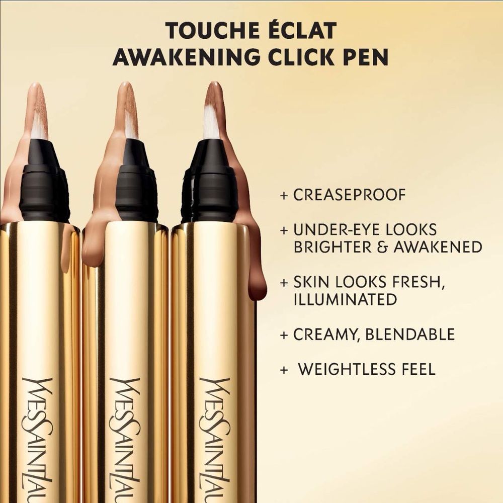 Bundle of 2 YSL Touche Éclat Awakening Concealer Click Pen shades 1 and 2
